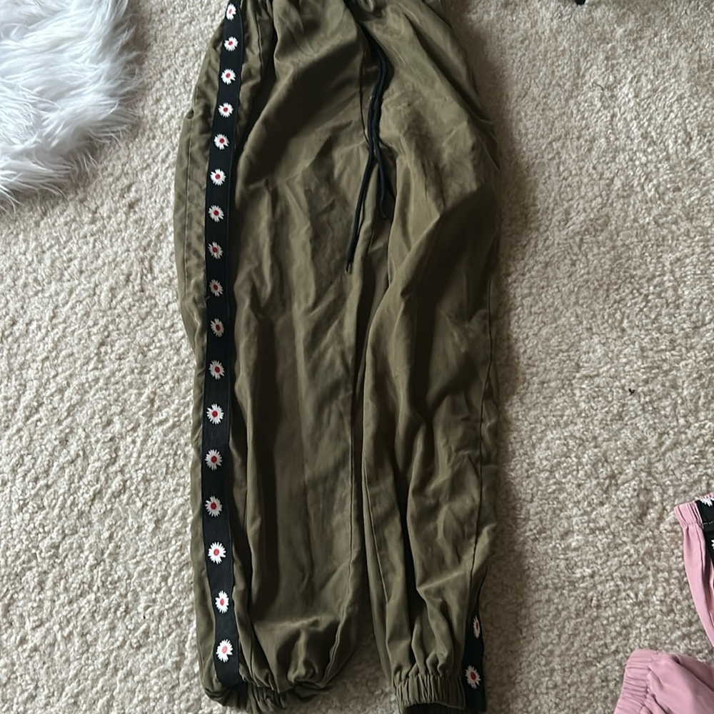 green shein joggers